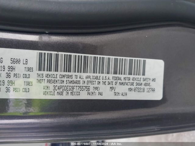 Photo 8 VIN: 3C4PDDEG9FT755756 - DODGE JOURNEY 