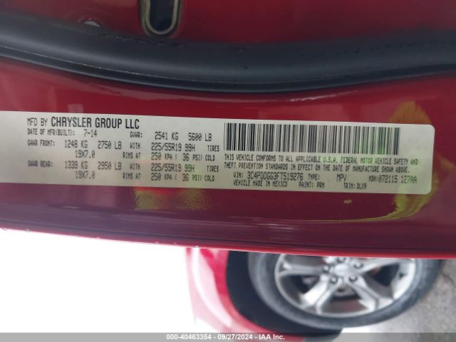 Photo 8 VIN: 3C4PDDGG3FT519276 - DODGE JOURNEY 