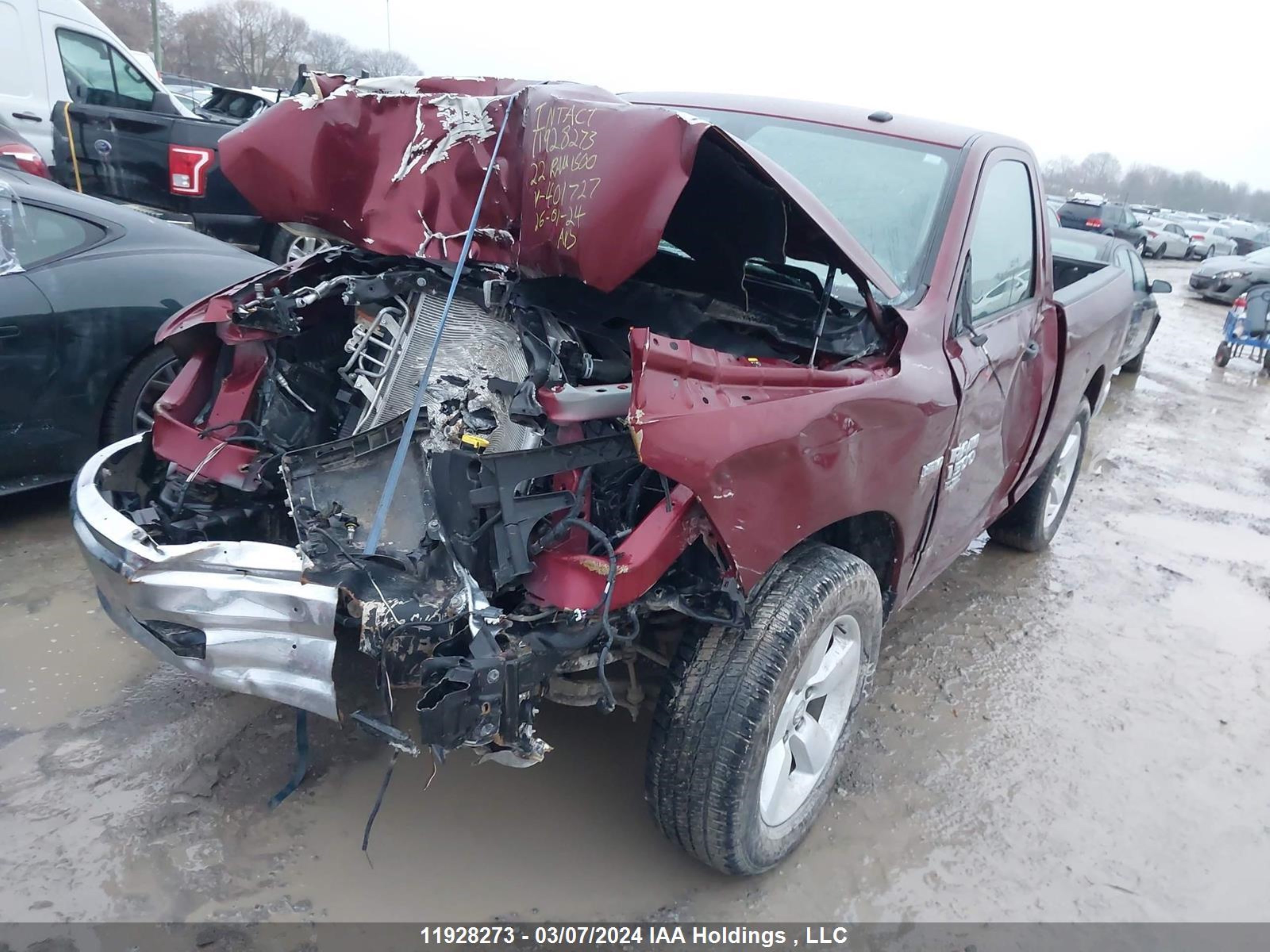 Photo 1 VIN: 3C6JR7BT7NG401727 - DODGE RAM 