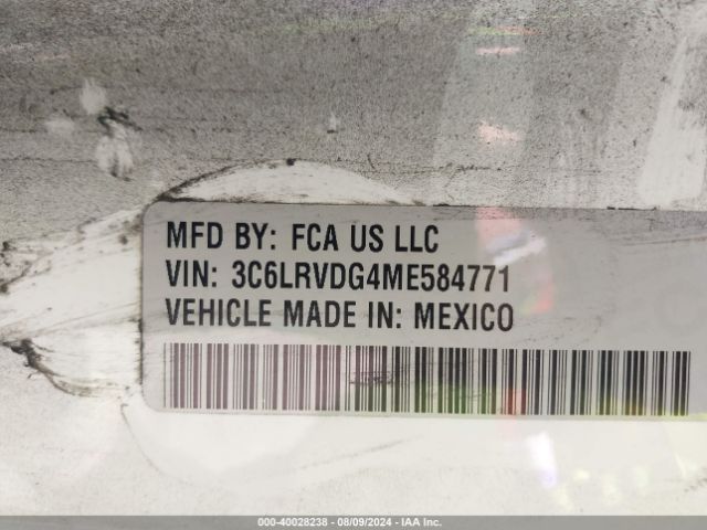 Photo 8 VIN: 3C6LRVDG4ME584771 - RAM PROMASTER 2500 