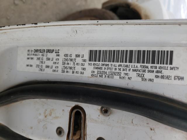 Photo 9 VIN: 3C6UD5HL1CG282352 - DODGE RAM 2500 S 