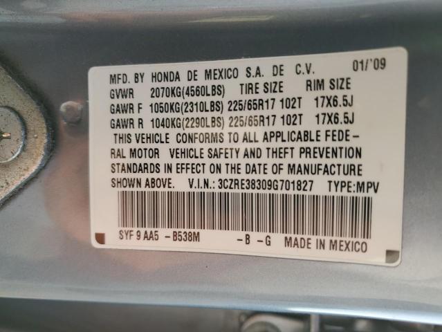 Photo 12 VIN: 3CZRE38309G701827 - HONDA CRV 