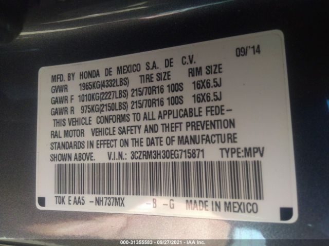 Photo 8 VIN: 3CZRM3H30EG715871 - HONDA CR-V 