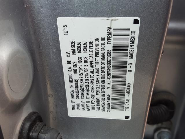 Photo 9 VIN: 3CZRM3H30GG700385 - HONDA CR-V LX 