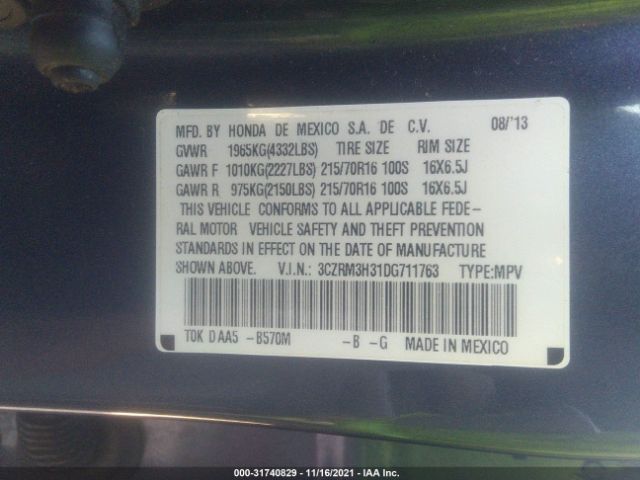 Photo 8 VIN: 3CZRM3H31DG711763 - HONDA CR-V 