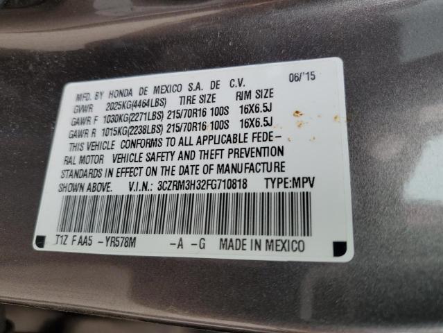 Photo 11 VIN: 3CZRM3H32FG710818 - HONDA CR-V LX 