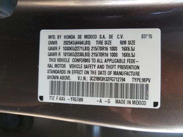 Photo 9 VIN: 3CZRM3H32FG712794 - HONDA CR-V LX 