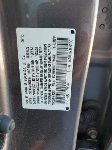 Photo 12 VIN: 3CZRM3H33FG716322 - HONDA CRV 