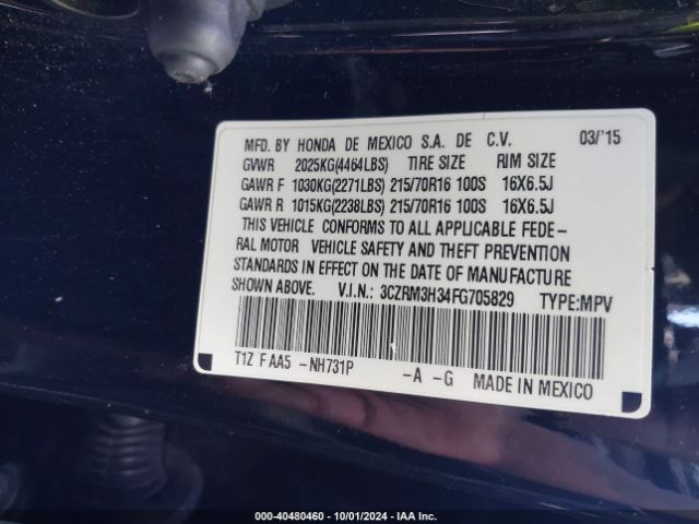 Photo 8 VIN: 3CZRM3H34FG705829 - HONDA CR-V 