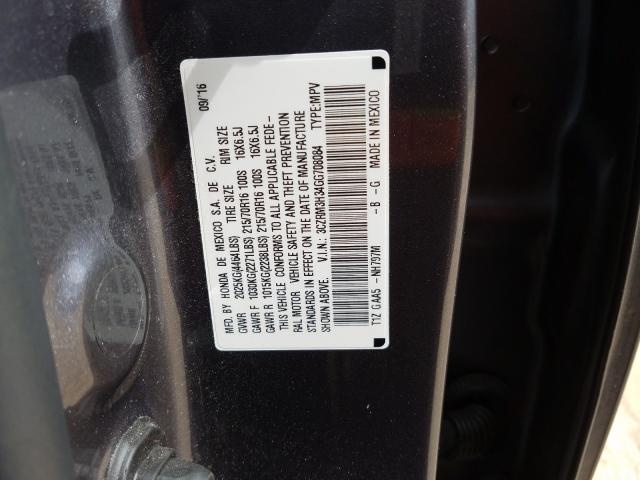 Photo 9 VIN: 3CZRM3H34GG708084 - HONDA CR-V LX 