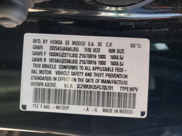 Photo 9 VIN: 3CZRM3H35FG705791 - HONDA CR-V LX 