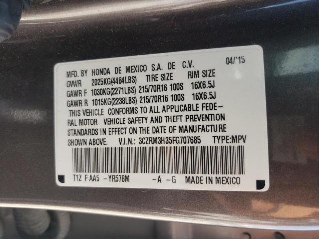 Photo 9 VIN: 3CZRM3H35FG707685 - HONDA CR-V LX 