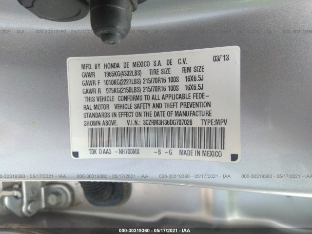 Photo 8 VIN: 3CZRM3H36DG707028 - HONDA CR-V 