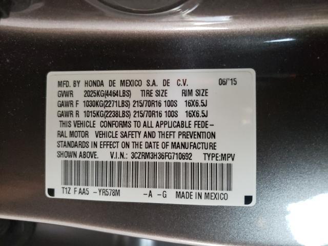 Photo 9 VIN: 3CZRM3H36FG710692 - HONDA CR-V LX 