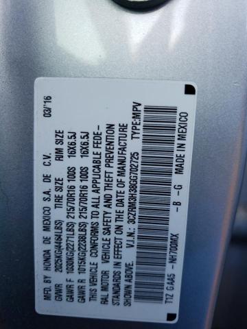 Photo 11 VIN: 3CZRM3H38GG702725 - HONDA CR-V LX 