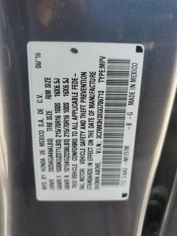 Photo 12 VIN: 3CZRM3H3XGG706713 - HONDA CR-V LX 