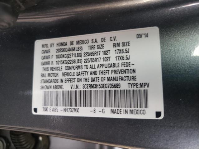 Photo 9 VIN: 3CZRM3H53EG705689 - HONDA CR-V EX 