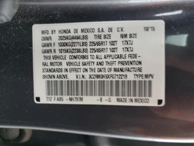 Photo 12 VIN: 3CZRM3H5XFG712219 - HONDA CRV 