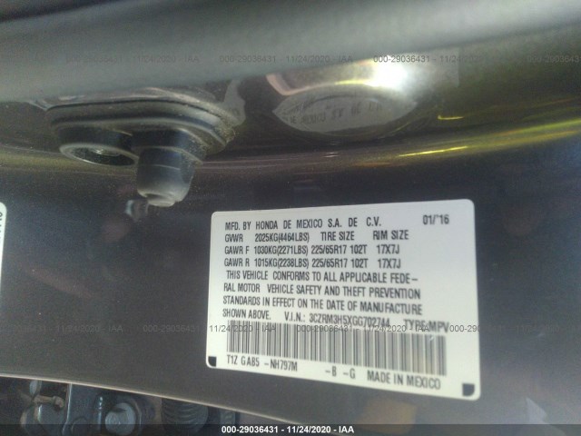 Photo 8 VIN: 3CZRM3H5XGG702744 - HONDA CR-V 