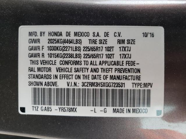 Photo 12 VIN: 3CZRM3H5XGG723531 - HONDA CR-V EX 