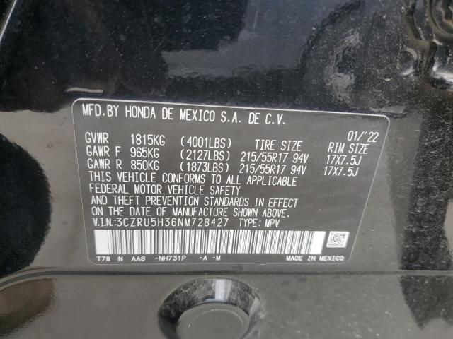 Photo 11 VIN: 3CZRU5H36NM728427 - HONDA HR-V 