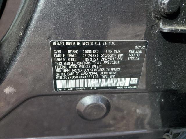 Photo 12 VIN: 3CZRU5H38NM735136 - HONDA HR-V LX 