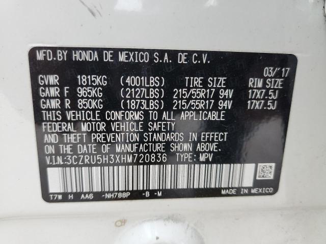 Photo 11 VIN: 3CZRU5H3XHM720836 - HONDA HR-V LX 