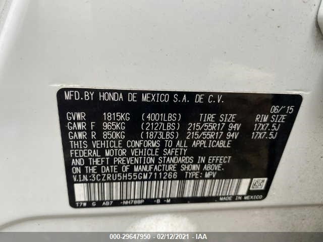 Photo 8 VIN: 3CZRU5H55GM711266 - HONDA HR-V 