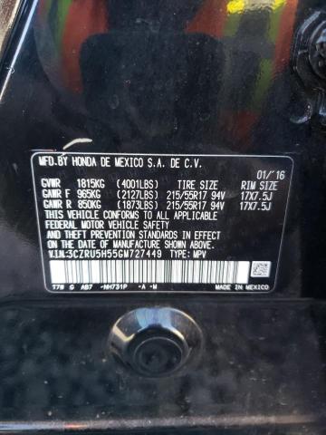 Photo 12 VIN: 3CZRU5H55GM727449 - HONDA HR-V EX 