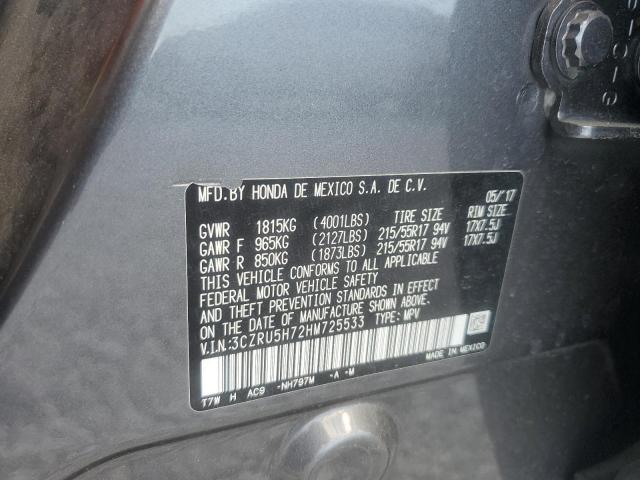 Photo 12 VIN: 3CZRU5H72HM725533 - HONDA HR-V EXL 