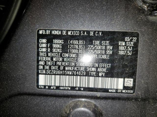 Photo 11 VIN: 3CZRU6H15NM764629 - HONDA HR-V 