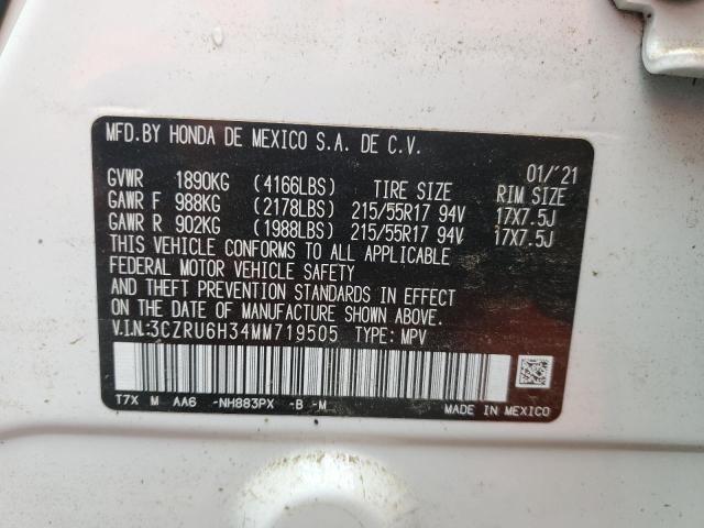 Photo 12 VIN: 3CZRU6H34MM719505 - HONDA HR-V 