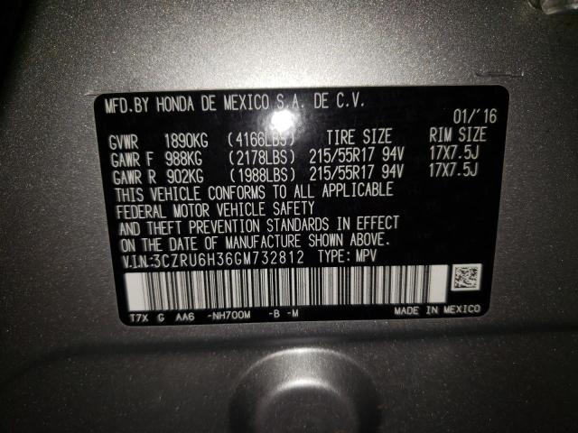 Photo 9 VIN: 3CZRU6H36GM732812 - HONDA HR-V LX 