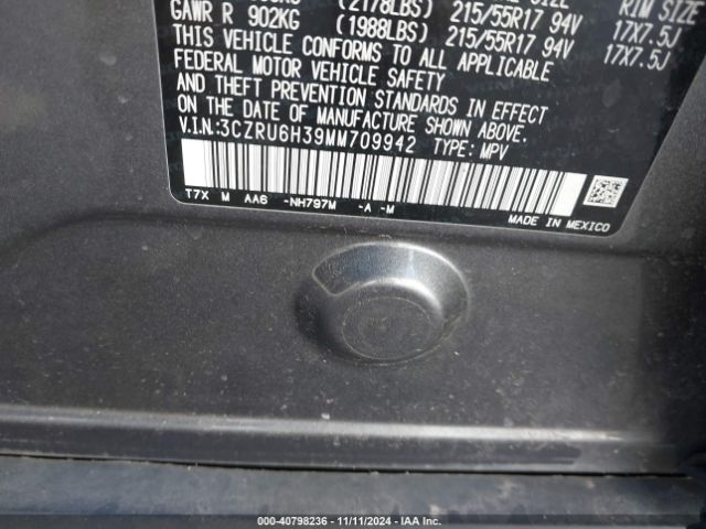 Photo 8 VIN: 3CZRU6H39MM709942 - HONDA HR-V 