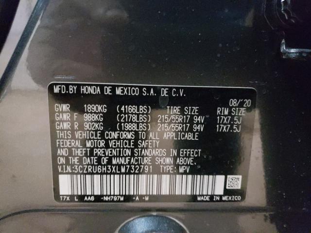 Photo 9 VIN: 3CZRU6H3XLM732791 - HONDA HR-V LX 