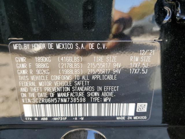 Photo 11 VIN: 3CZRU6H57NM738598 - HONDA HR-V EX 