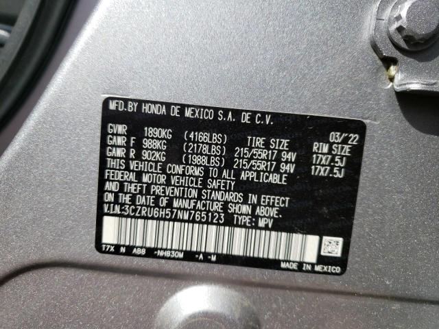 Photo 11 VIN: 3CZRU6H57NM765123 - HONDA HR-V EX 