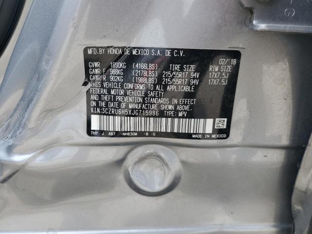 Photo 11 VIN: 3CZRU6H5XJG715986 - HONDA HR-V EX 