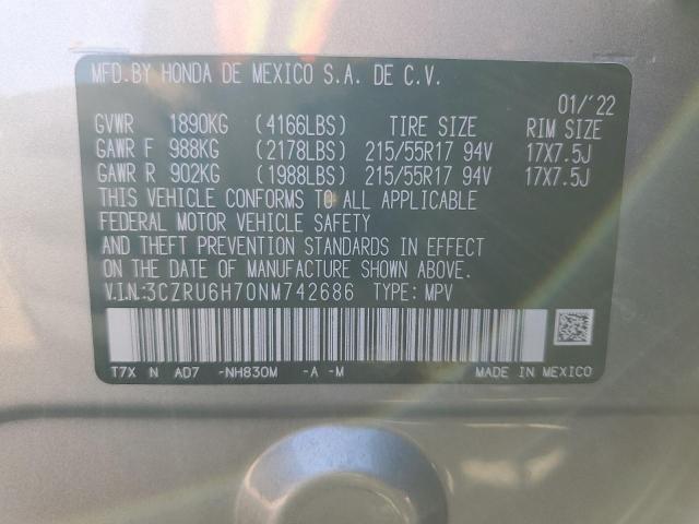 Photo 11 VIN: 3CZRU6H70NM742686 - HONDA HR-V EXL 