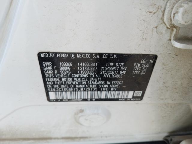 Photo 9 VIN: 3CZRU6H75JM729135 - HONDA HR-V EXL 