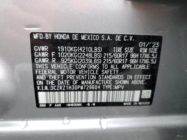 Photo 11 VIN: 3CZRZ1H30PM729604 - HONDA HR-V 