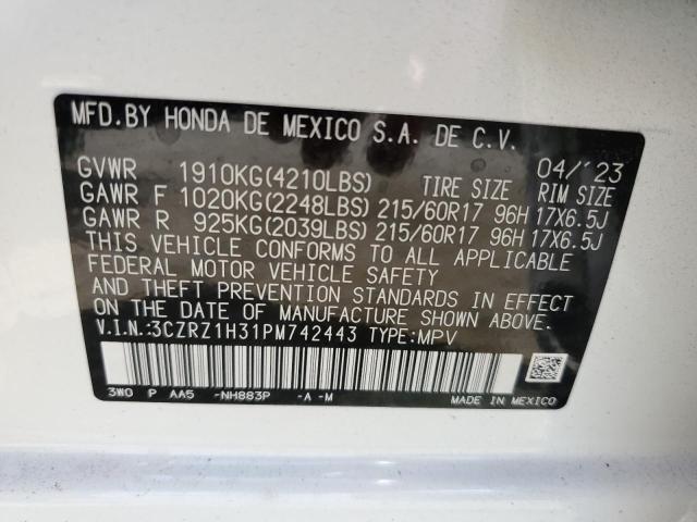 Photo 13 VIN: 3CZRZ1H31PM742443 - HONDA HR-V LX 