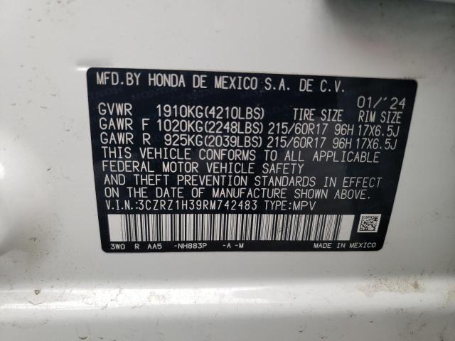 Photo 12 VIN: 3CZRZ1H39RM742483 - HONDA HR-V LX 