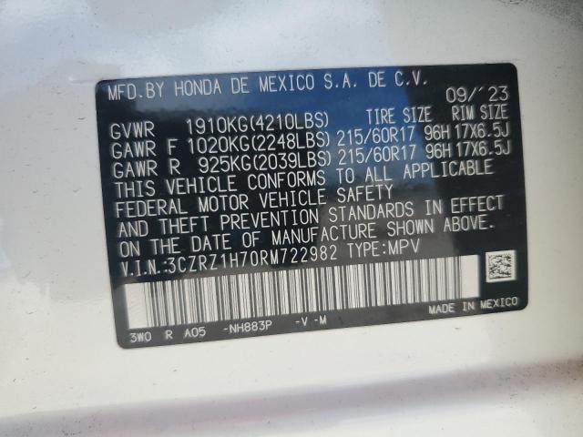 Photo 12 VIN: 3CZRZ1H70RM722982 - HONDA HR-V EXL 