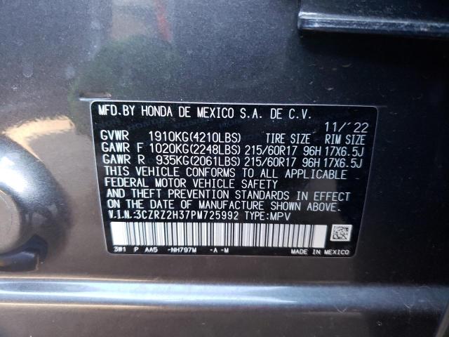 Photo 11 VIN: 3CZRZ2H37PM725992 - HONDA HR-V 