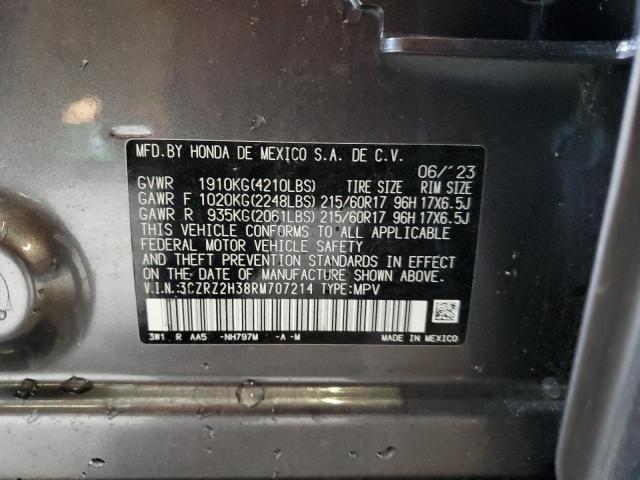 Photo 11 VIN: 3CZRZ2H38RM707214 - HONDA HR-V 