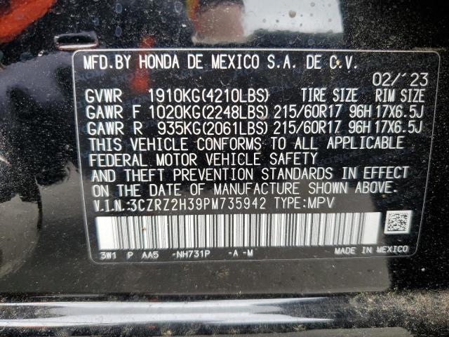 Photo 11 VIN: 3CZRZ2H39PM735942 - HONDA HR-V 