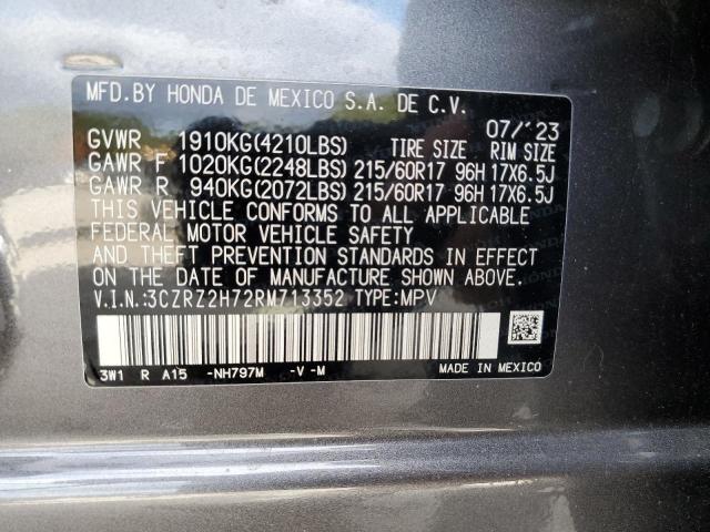 Photo 13 VIN: 3CZRZ2H72RM713352 - HONDA HR-V EXL 