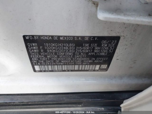 Photo 8 VIN: 3CZRZ2H76RM711104 - HONDA HR-V 