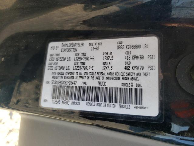 Photo 11 VIN: 3D3KU28DX3G728447 - DODGE RAM 2500 S 